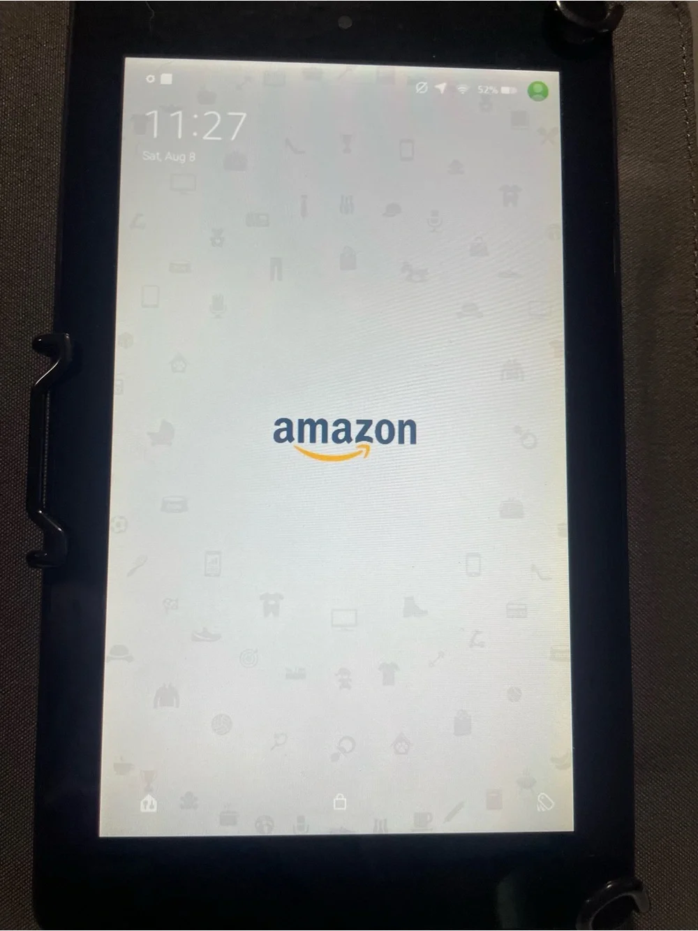 Amazon Black Tablet with Gray Folio Case